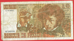 France - Billet De 10 Francs Type Berlioz - 1er Août 1974 C - 10 F 1972-1978 ''Berlioz''