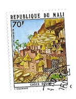 THEME GEOGRAPHIE - LES CASES DOGON TIMBRE DE 1974 EN OBLITERATION RONDE, VOIR LE SCANNER - Géographie