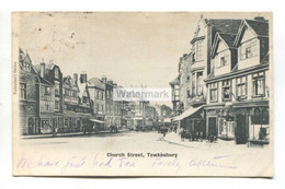 Tewkesbury - Church Street - 1902 Used Postcard With Tewkesbury Duplex Postmark No. 788 - Other