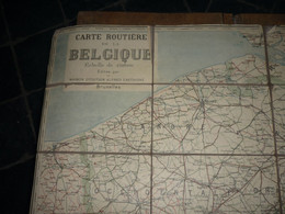 Carte Routiere De La Belgique éditée Par Alfred Castaigne ... Vers 1900 - Wegenkaarten