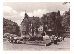 0-6056 SCHLEUSINGEN, Brunnen Am Rathaus, Trabbis, 1967 - Schleusingen