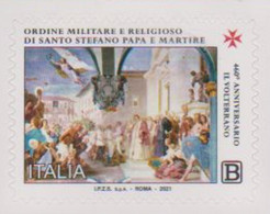 ITALY, 2021, MNH,MILITARY AND RELIGIOUS ORDER OF POPE AND MARTYR SAINT STEPHANE,1v - Sonstige