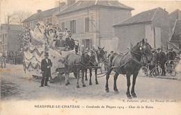 78-NEAUPHLE-LE-CHÂTEAU-CAVALCADE DE PÂQUES 1914, CHAR DE LA REINE - Neauphle Le Chateau