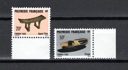 POLYNESIE  TAXE  N°  8 + 9    NEUFS SANS CHARNIERE COTE  2.25€    ARTISANAT - Timbres-taxe