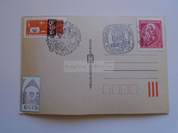 D185114   - Hungary Christmas Postmarks 1992 -1993  On Postcard - Poststempel (Marcophilie)