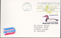 Amerika 1988, Postcard, From Key West To Germany - 1981-00