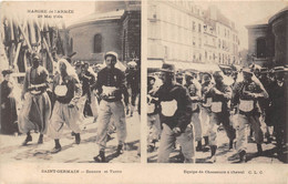 78-SAINT-GERMAIN-EN-LAYE- ZOUAVE ET TURCO- EQUIPE DE CHASSEURS A CHEVAL - St. Germain En Laye