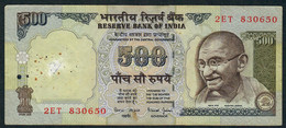 INDIA P92b1 500 RUPEES 1997 #2ET  Signature 18 FINE - Inde