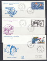 TAAF 1987 Fauna & Flora 3v 3 FDC Ca Kerguelen & St.Paul (54142) - FDC