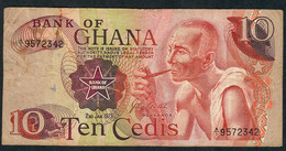 GHANA P16b 10 CEDIS 2.1.1973 FIRST FRACTION #A/1  FINE - Ghana