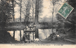 78-MAISONS-LAFFITTE-LES CHEVAUX SORTANT DU VAN BAC DE L'ILE LABORDE - Maisons-Laffitte