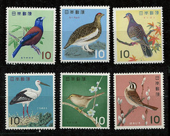 (B 5 - Lot 7) Japon ** N° 742 à 745B - Oiseaux Protégés - Andere & Zonder Classificatie