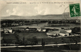 CPA St-ANDRÉ-le-GAZ - Quartier De La Rotonde Et Les Montagnes De La (391904) - Saint-André-le-Gaz