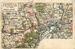 CPA AK Schlachtfeld Vom 14. 16. U. 18. Aug. 1870 Um METZ (393377) - Metz Campagne