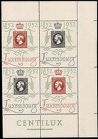 Luxembourg, Luxemburg 1952 CENTILUX 2 Séries En Blocs à 4 Neuf MNH** Val.cat.200€ - Nuevos