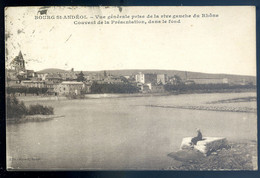 Cpa Du 07 Bourg St Andéol  Vue Générale Prise De La Rive Gauche Du Rhône - Couvent De La Présentation    SPT21-49 - Bourg-Saint-Andéol