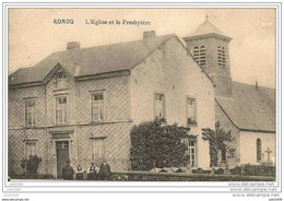 RONDU ..-- APICULTURE , Miel , Abeilles . Eglise Et Le Presbytère . Vers CHENET ( Melle Jeanne LAMBIN ) . Voir Verso . - Libramont-Chevigny