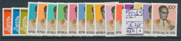 CONGO KINSHASA ZAIRE MOBUTU COB 853/869  MNH - 1971-79: Mint/hinged