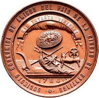 ESPAÑA. ALFONSO XII. BODA M. PAZ DE BORBÓN Y FERNANDO DE BAVIERA. 1.883 BRONCE. ESPAGNE. SPAIN MEDAL - Royal/Of Nobility