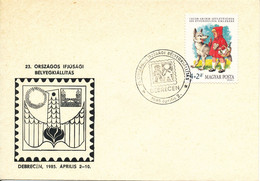 Hungary Cover With Special Postmark And Cachet Debrechen 2-4-1985 - Brieven En Documenten