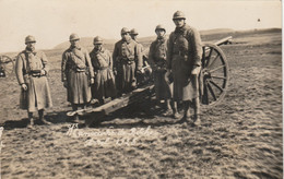 MANOEUVRE DE BITCHE AVRIL 1928 CARTE PHOTO ARTILLERIE CANON - Maniobras