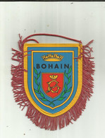 POMPIERS . 02 . BOHAIN . PETIT FANION ET BLASON  BIS FACE DE L AMICALE DES  SAPEURS POMPIERS - Pompiers