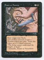 MAGIC The GATHERING  "Feast Or Famine (1)"---ALLIANCES (MTG--113-3) - Other & Unclassified