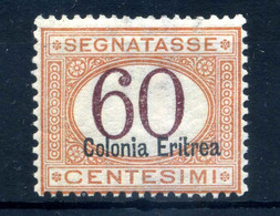 1926 ERITREA SEGNATASSE Tasse Tax N.25 SET MNH ** 60 Centesimi Serie Completa - Eritrea