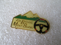 PIN'S  43 Eme RALLYE DU MONT BLANC - Rallye