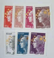 N° 4662 A à 4662 Q       Maxi Timbres Marianne  -  15 Valeurs Neufs - 2008-2013 Marianna Di Beaujard