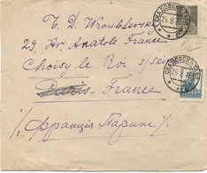 RUSSIE  (URSS) N° 251 +N° 253/ LETTRE Pour PARIS - C à D -25-8-26 - Cartas & Documentos