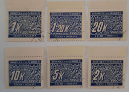 Taxe N° 1 à 14       Motif Floral  - 14 Valeurs Oblitérés - Used Stamps