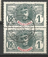 MAURITANIE PAIRE DE N° 1 CACHET BOGHE - Used Stamps