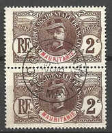 MAURITANIE PAIRE DE N° 2 CACHET BOGHE - Usati