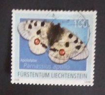 Stamp From Liechtenstein, Cancelled, Michel-nr. 1529, Year 2009, Butterfly (read Text) - Otros & Sin Clasificación