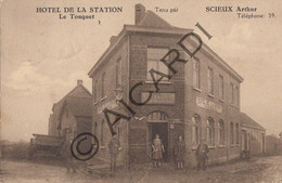 Carte Postale/Postkaart - MOUSCRON -Hotel De La Station - Scieux Arthur (Van Riel, Antwerpen) (A356) - Moeskroen