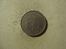 MONNAIE BELGIQUE 1 FRANC 1922 ( En Néerlandais ) - 1 Franc