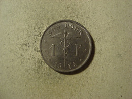 MONNAIE BELGIQUE 1 FRANC 1934 ( En Français ) - 1 Franc