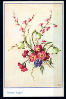 Cartolina AUGURALE FIORI FLOWERS Card - Stampata In Italia - Flowers