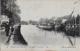 THAON LES VOSGES :Le Canal - Le Port ( Péniches) - Thaon Les Vosges