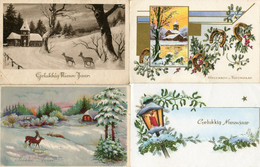 8 Oude Nieuwjaars Kaarten - Old Newyear Cards - Vieux Cartes De Nouvel An - Alte Neues Jahr Karten - 新年 -          NY12 - Año Nuevo