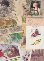 Lot 2998 De 10 CPA Fantaisies Dont Enfants Et Gaufrés Embossed Déstockage Pour Revendeurs Ou Collectionneurs - 5 - 99 Postkaarten