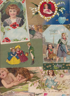 Lot 2999 De 10 CPA Fantaisies Dont Enfants Et Gaufrés Embossed Déstockage Pour Revendeurs Ou Collectionneurs - 5 - 99 Postales