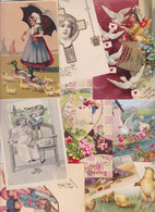 Lot N°3001 De 10 CPA Fantaisies Dont Enfants Et Gaufrés Embossed Déstockage Pour Revendeurs Ou Collectionneurs - 5 - 99 Postcards