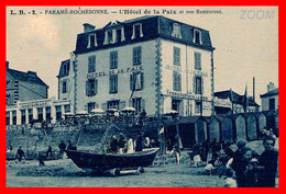CPA GP NV RR - PARAME ROCHEBONNE - Hôtel De La Paix Et Son Restaurant / SEULE Imprimée Couleur Ardoise - Parame