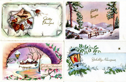 8 Oude Nieuwjaars Kaarten - Old Newyear Cards - Vieux Cartes De Nouvel An - Alte Neues Jahr Karten - 新年 -          NY15 - Año Nuevo