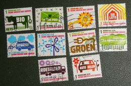 Nederland - NVPH - 2732 T/m 2741 - 2010 - Gebruikt - Denk Groen - Doe Groen - Complete Serie - Used Stamps