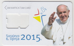 BOSNIA - Pope Francis, BH Mobile GSM Card, Used - Bosnie