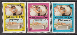 1988 Iraq President Saddam Hussein Pilgrimage To Mecca Complete Set Of 3 MNH - Irak