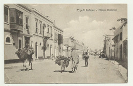TRIPOLI ITALIANA  - STRADA RICCARDO  1912 - VIAGGIATA  FP - Libya